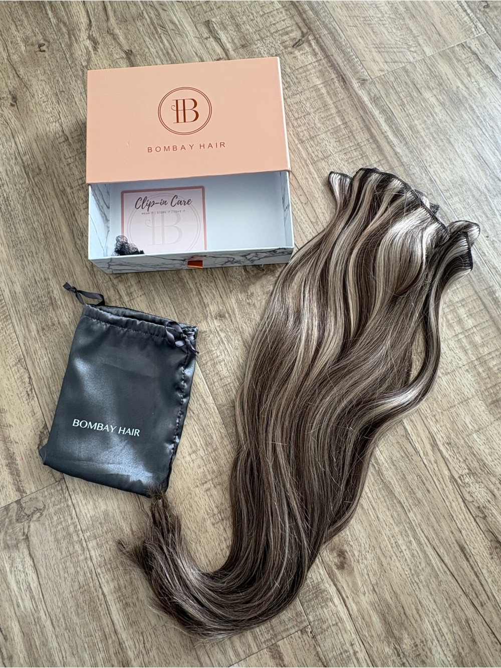 Bombay Brown and Blonde Highlight Clip-In Extensions
